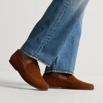 Rothys Men's Ravello Penny Loafer In Revelvet Russet