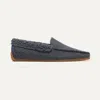 Rothys Men's Slipper In Grey/neutral In Charcoal Herringbone