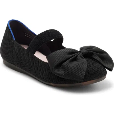 Rothys Rothy's Kids' The Big Bow Mary Jane Flat In Black