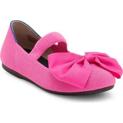 Rothys Rothy's Kids' The Big Bow Mary Jane Flat In Pink