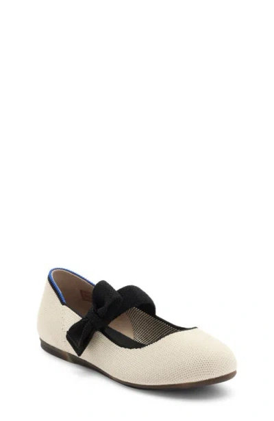 Rothys Rothy's Kids' The Tux Bow Mary Jane Flat In White