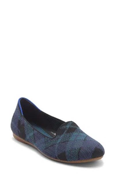 Rothys Rothy's Lounge Knit Flat In Blue