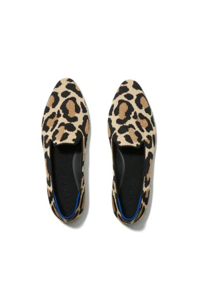 Rothys The Almond Loafer In Brown In Desert Cat