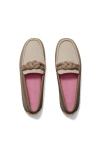 Rothys The Braid Driver In Brown/neutral In Latte Foam