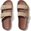 Rothys The Buckle Slide In Brown/neutral In Dune