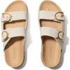 Rothys The Buckle Slide In White/neutral In Sea Salt
