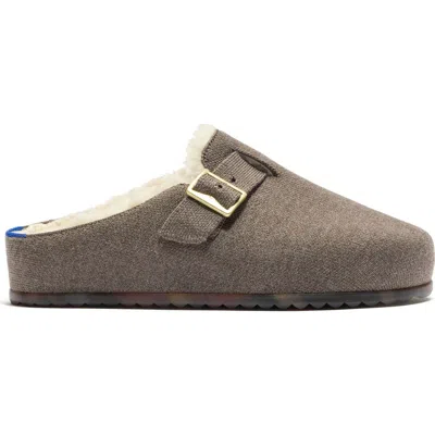 Rothys Rothy's The Cozy Buckle Clog In Brown