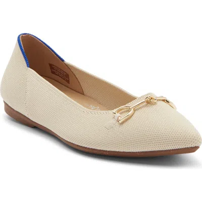 Rothys Rothy's The Double Bit Point Ii Flat In Cream