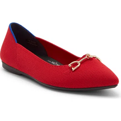 Rothys Rothy's The Double Bit Point Ii Flat In Red