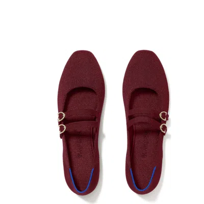 Rothys Women's The Double Buckle Mary Jane In Cabernet