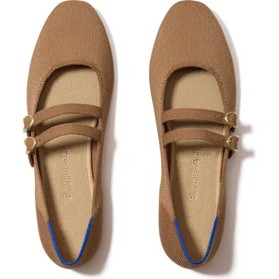 Rothys Rothy's The Double Buckle Mary Jane In Java Chip