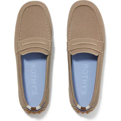 Rothys The Driver In Brown/neutral In Latte