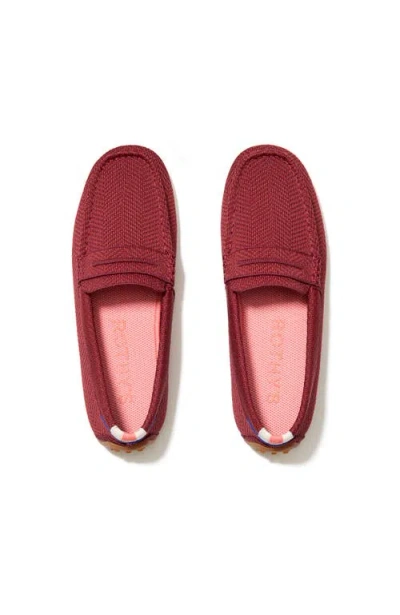 Rothys The Braid Driver In Pink In Mauve