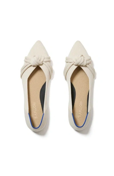 Rothys The Knot Point Ii In White/neutral In Conch