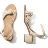 Rothys The Knot Sandal In White/neutral In Conch