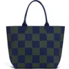 Rothys Rothy's The Lightweight Tote In Checker Bue