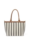 Rothys Rothy's The Lightweight Zip Tote In Cabana Stripe
