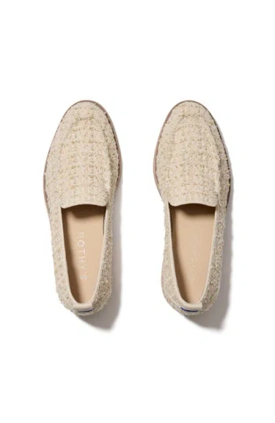 Rothys Rothy's The Lug Loafer In Snowcap Bouclé