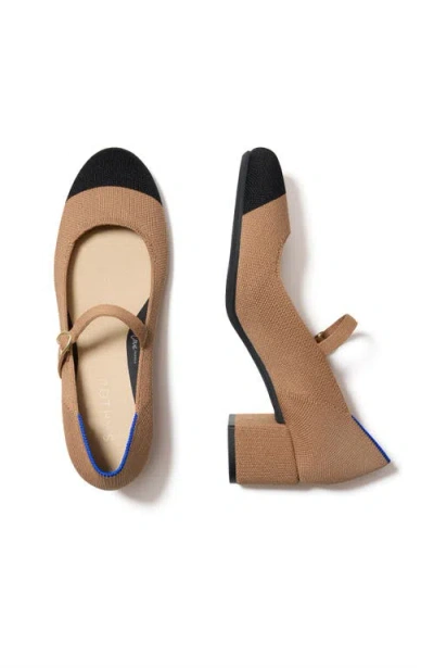 Rothys Rothy's The Mary Jane Heel In Wren Captoe