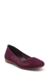 Rothys Rothy's The Max Square Flat In Plum Mesh