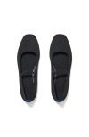 Rothys The Max Square Mary Jane In Black/neutral