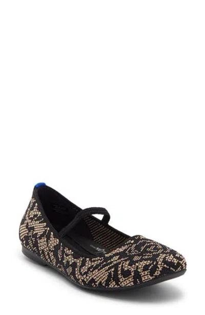 Rothys Rothy's The Max Square Mary Jane In Chantilly Noir