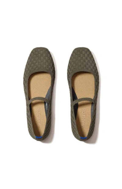 Rothys Rothy's The Max Square Mary Jane In Black
