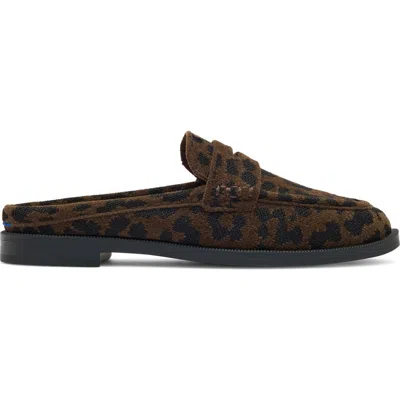 Rothys Rothy's The Penny Loafer Mule In Revelvet Cheetah
