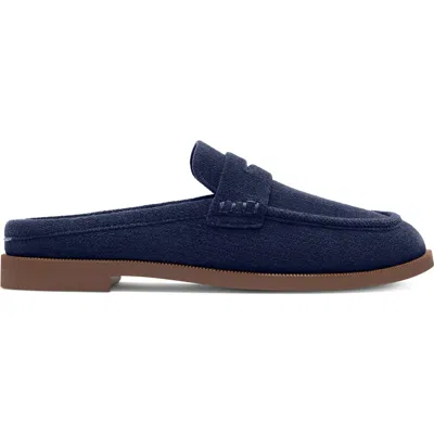 Rothys Rothy's The Penny Loafer Mule In Revelvet Navy