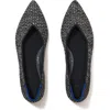 Rothys The Loafer In Blue/metallic In Metallic Lattice Stitch