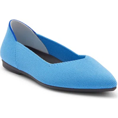 Rothys Rothy's The Point Ii Pointed Toe Flat In Blue