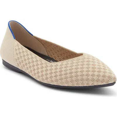 Rothys Rothy's The Point Ii Pointed Toe Flat In Frappe Basketweave
