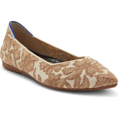 Rothys Rothy's The Point Ii Pointed Toe Flat In Gold