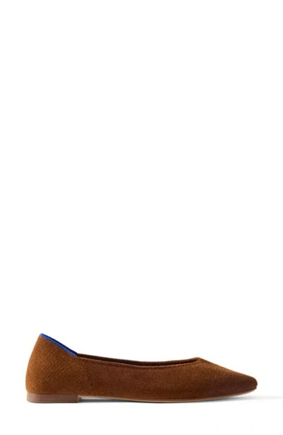 Rothys Rothy's The Point Iii Fine Point Flat In Brown
