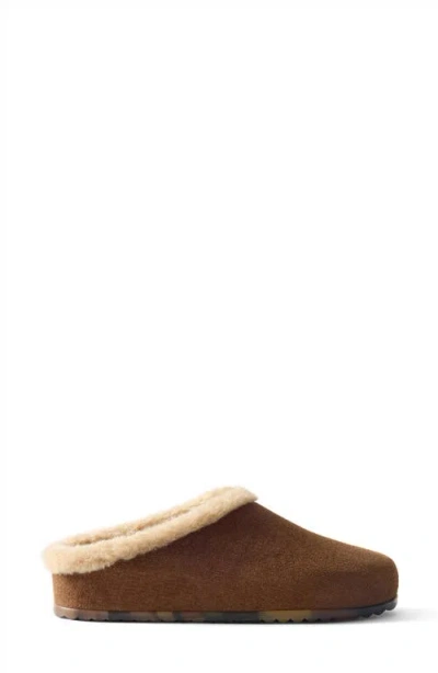 Rothys Rothy's The Revelvet Après Faux Fur Lined Clog In Revelvet Cinnamon
