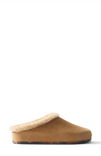 Rothys Rothy's The Revelvet Après Faux Fur Lined Clog In Revelvet Pecan