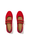 Rothys Rothy's The Revelvet Double Buckle Mary Jane In Red