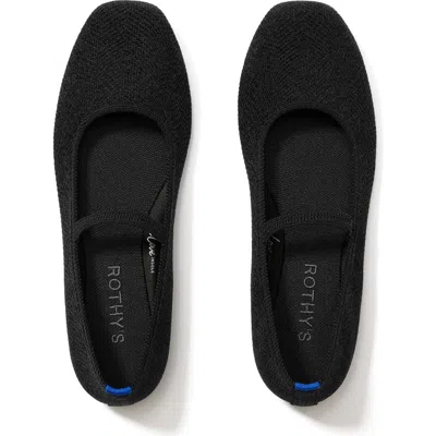Rothys Rothy's The Max Square Mary Jane In Black