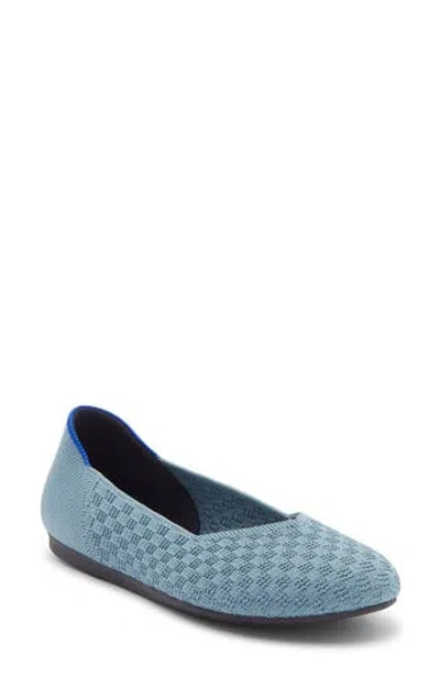 Rothys Rothy's The Round Toe Flat In Blue