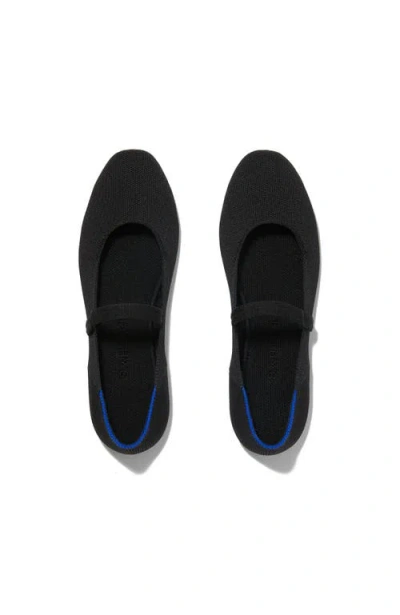 Rothys The Square Mary Jane Flats In Black