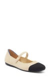 Rothys The Square Mary Jane In White In Cream Captoe