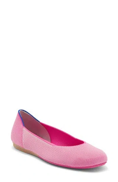 Rothys Rothy's The Square Toe Flat In Pink