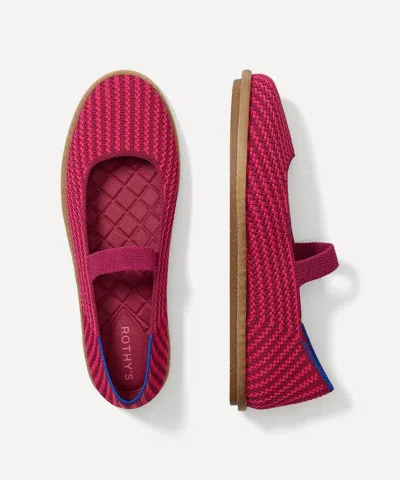 Rothys Rothy's Women's Cruiser Mary Janes In Dark Pink