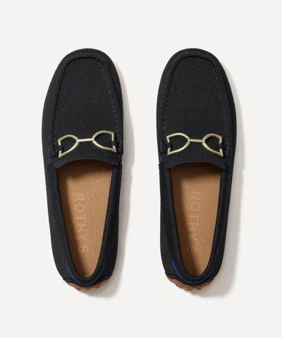 Rothys Rothy's Women's Double Bit Driver Black Loafers