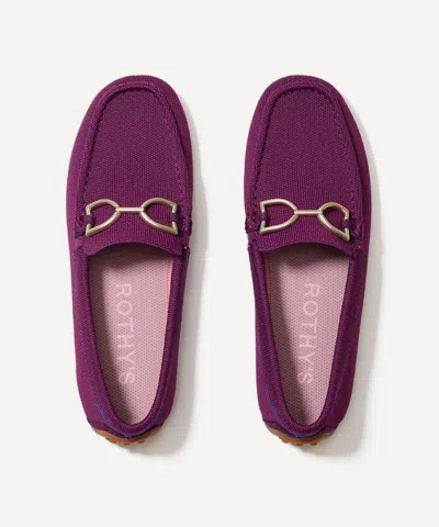 Rothys Rothy's Women's Double Bit Driver Purple Sapphire Loafers