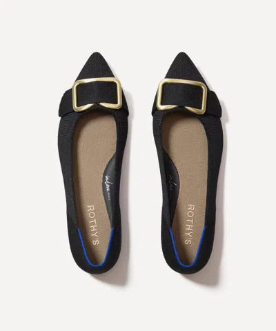 Rothys Rothy's Women's Emblem Point Ii Flats In Black
