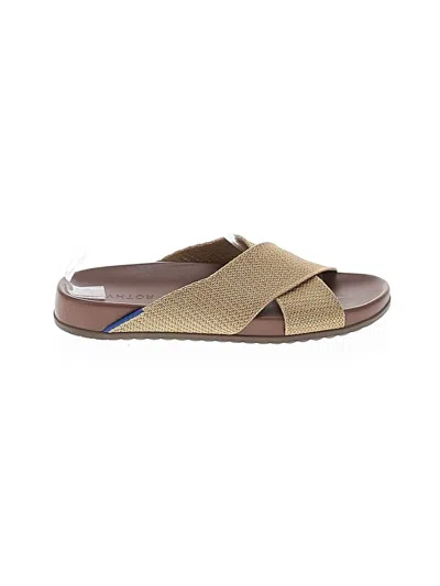 Pre-owned Rothys Sandals In Gold