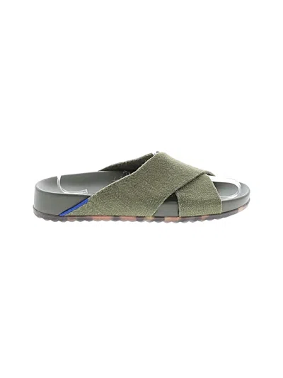 Pre-owned Rothys Sandals In Green