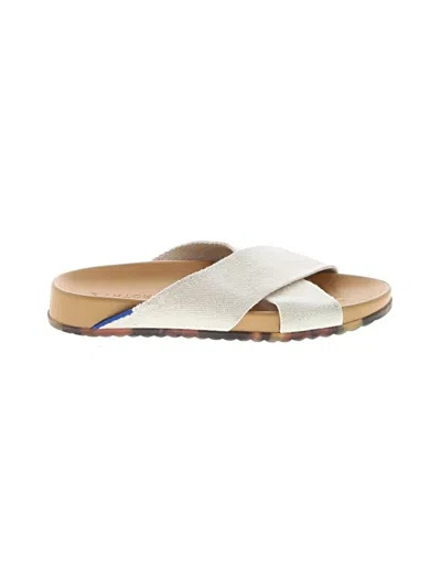Pre-owned Rothys Sandals In White