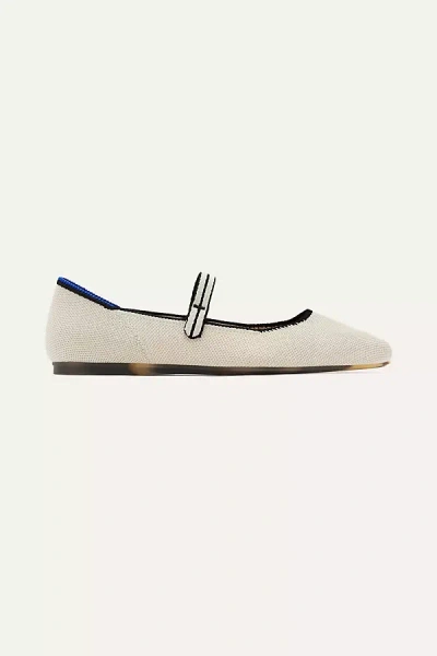 Rothys Square Mary Jane Flats In White